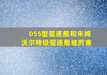 055型驱逐舰和朱姆沃尔特级驱逐舰谁厉害