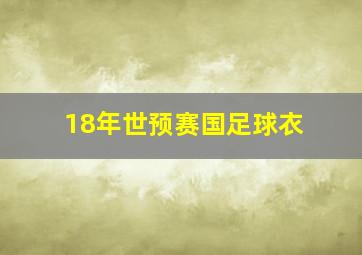 18年世预赛国足球衣