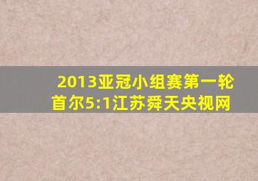 2013亚冠小组赛第一轮首尔5:1江苏舜天央视网