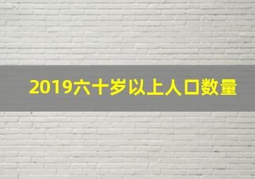 2019六十岁以上人口数量