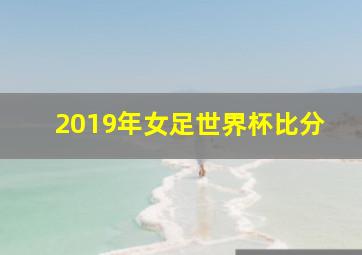 2019年女足世界杯比分