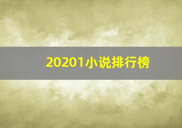 20201小说排行榜