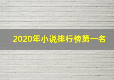 2020年小说排行榜第一名