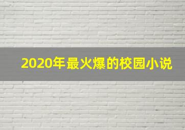 2020年最火爆的校园小说