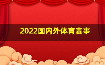 2022国内外体育赛事