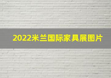 2022米兰国际家具展图片