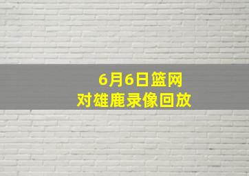 6月6日篮网对雄鹿录像回放