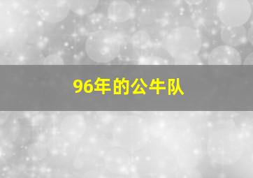 96年的公牛队