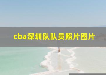 cba深圳队队员照片图片