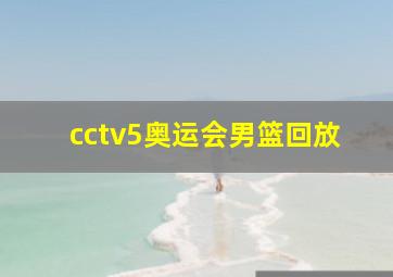 cctv5奥运会男篮回放