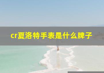 cr夏洛特手表是什么牌子