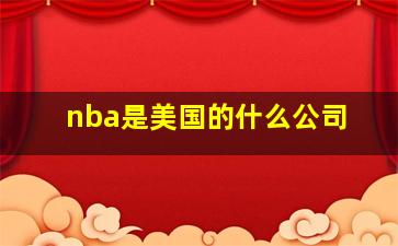 nba是美国的什么公司