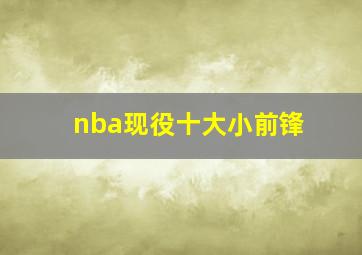 nba现役十大小前锋