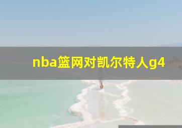 nba篮网对凯尔特人g4