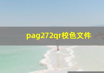 pag272qr校色文件