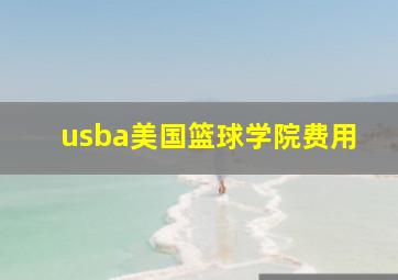 usba美国篮球学院费用