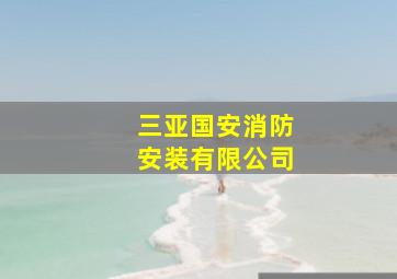 三亚国安消防安装有限公司