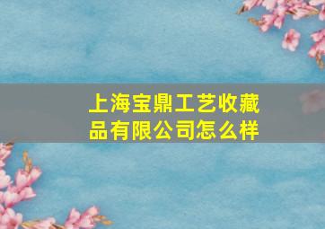 上海宝鼎工艺收藏品有限公司怎么样