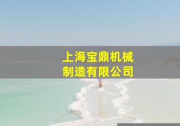 上海宝鼎机械制造有限公司