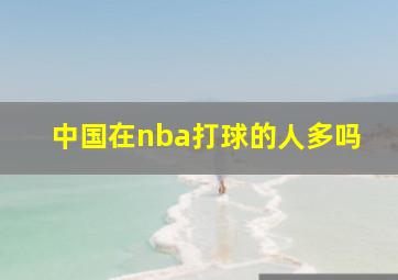 中国在nba打球的人多吗