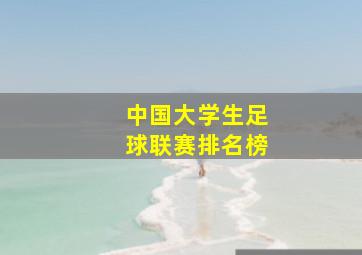 中国大学生足球联赛排名榜