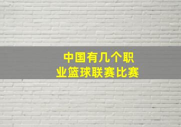 中国有几个职业篮球联赛比赛