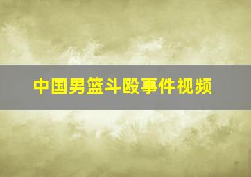 中国男篮斗殴事件视频