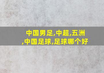 中国男足,中超,五洲,中国足球,足球哪个好