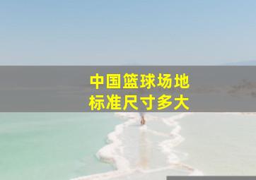 中国篮球场地标准尺寸多大