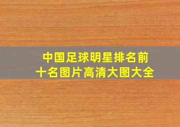 中国足球明星排名前十名图片高清大图大全