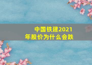 中国铁建2021年股价为什么会跌