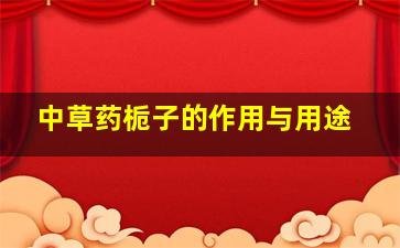 中草药栀子的作用与用途