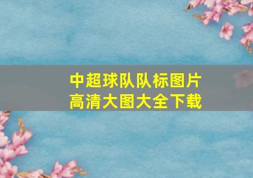 中超球队队标图片高清大图大全下载