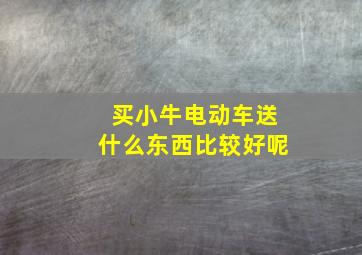 买小牛电动车送什么东西比较好呢