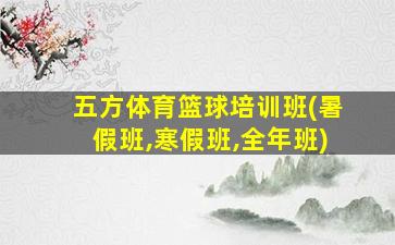 五方体育篮球培训班(暑假班,寒假班,全年班)