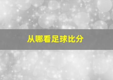 从哪看足球比分