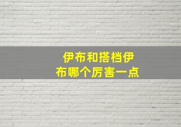 伊布和搭档伊布哪个厉害一点