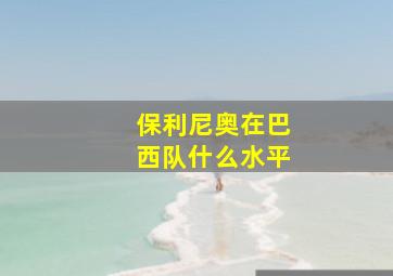 保利尼奥在巴西队什么水平