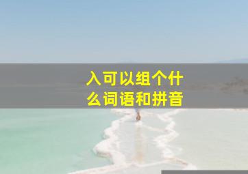 入可以组个什么词语和拼音