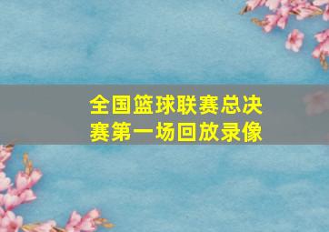 全国篮球联赛总决赛第一场回放录像