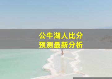 公牛湖人比分预测最新分析