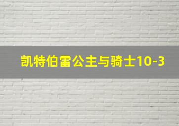 凯特伯雷公主与骑士10-3