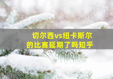 切尔西vs纽卡斯尔的比赛延期了吗知乎