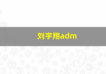 刘宇翔adm