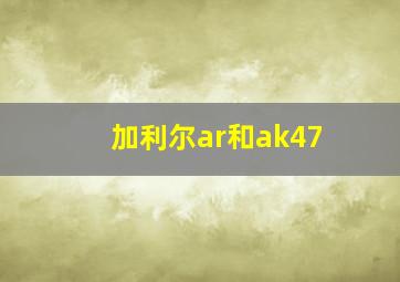 加利尔ar和ak47