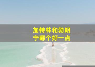 加特林和勃朗宁哪个好一点