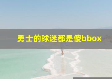 勇士的球迷都是傻bbox