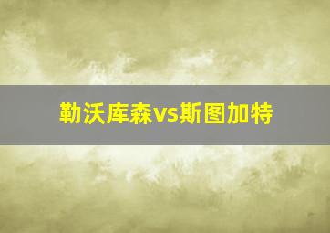 勒沃库森vs斯图加特