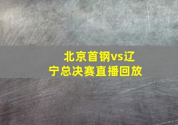 北京首钢vs辽宁总决赛直播回放