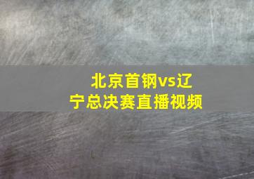 北京首钢vs辽宁总决赛直播视频